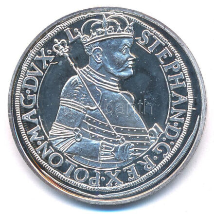 DN 'Magyar tallérok utánveretben - Báthory István tallérja 1585' Ag emlékérem (20g/0.999/38,6mm) T:PP felületi karcok