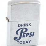 'Drink Pepsi today' feliratos fém öngyújtó, töltésre szorul