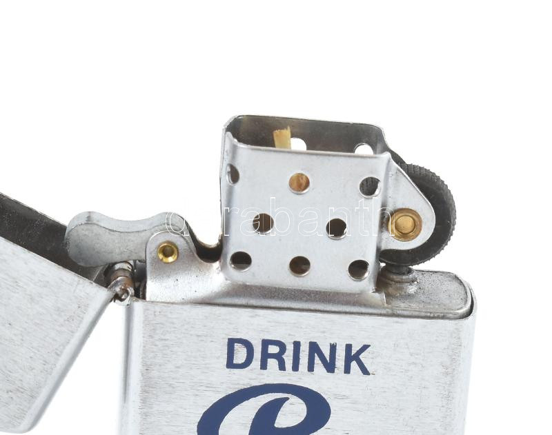 'Drink Pepsi today' feliratos fém öngyújtó, töltésre szorul - Image 2
