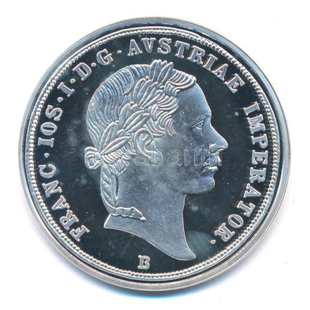 DN 'Magyar tallérok utánveretben - Ferenc József ifjúkori tallérja 1853' Ag emlékérem (20g/0.999/38,6mm) T:1- (PP)