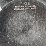 Elgin automata férfi karóra. Hibátlan. szép számlappal, működő, jó állapotban, bőr szíjjal. d: 33 mm - Image 4