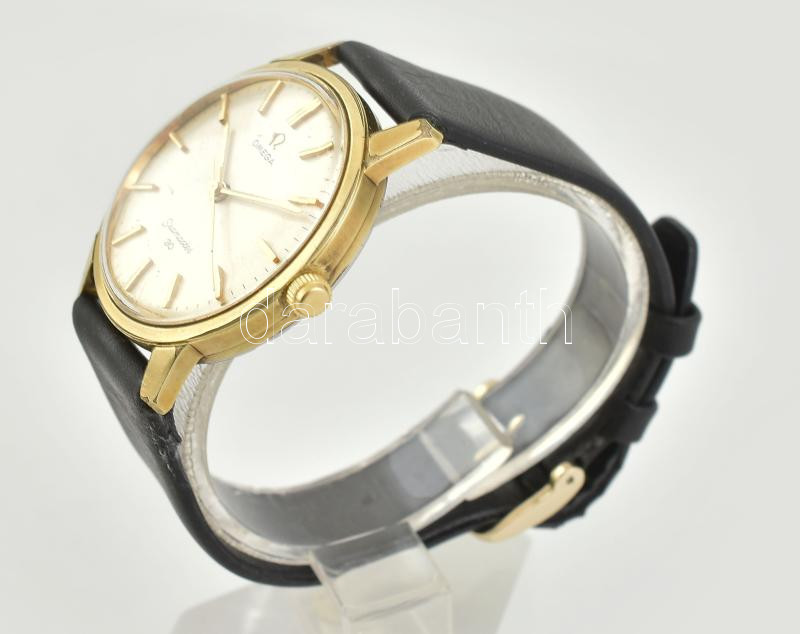 Omega Seamaster 30 automata karóra, hibátlan számlappal, működő, jó állapotban, bőr szíjjal. d:35 mm - Image 2