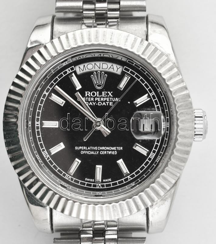 Rolex Day-date replika automata karóra, fém tokkal, szíjjal, új állapotban d:40 mm