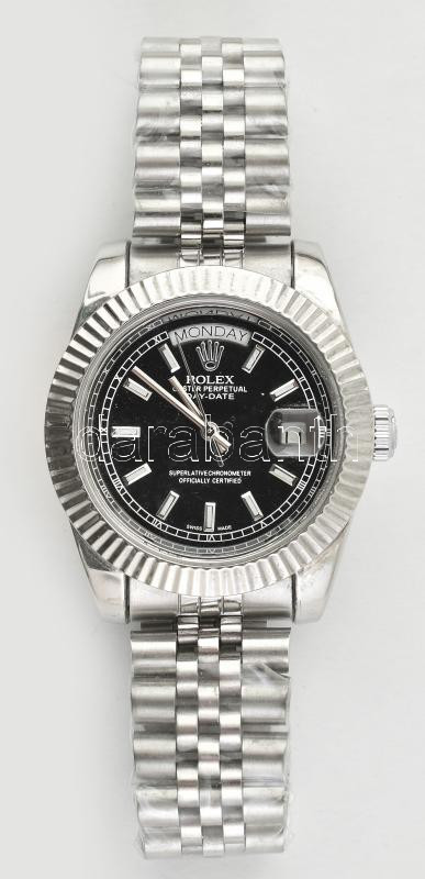 Rolex Day-date replika automata karóra, fém tokkal, szíjjal, új állapotban d:40 mm - Image 2