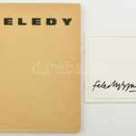 Feledy Gyula (1928-2010) festő, grafikus 2 db katalógusa, egyik számozott. Kiadói papírkötés, jó állapotban.