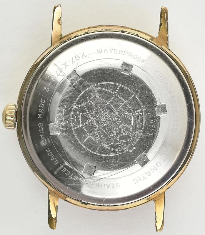 Sandos automata karóra. Hibátlan számlappal, kissé karcos plexivel, működő, jó állapotban d: 34 mm - Image 2