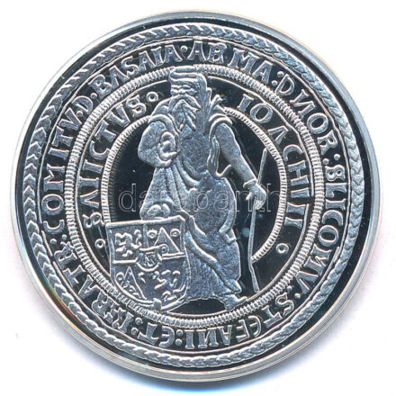 DN 'Magyar tallérok utánveretben - Az első tallér - Joachimsthaler 1520' Ag emlékérem tanúsítvánnyal (20g/0.999/38,6mm) T:PP