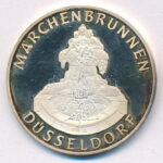 Németország DN 'Märchenbrunnen - Düsseldorf' kétoldalas, jelzett Ag emlékérem (15,02g/1.000/35mm) T:1 (eredetileg PP) patina, fo. Germany ND 'Märchenbrunnen - Düsseldorf' two-sided, hallmarked Ag medallion (15,02g/1.000/35mm) C:UNC