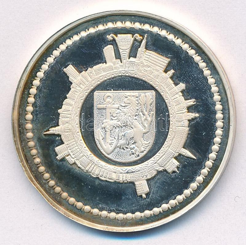 Németország DN 'Märchenbrunnen - Düsseldorf' kétoldalas, jelzett Ag emlékérem (15,02g/1.000/35mm) T:1 (eredetileg PP) patina, fo. Germany ND 'Märchenbrunnen - Düsseldorf' two-sided, hallmarked Ag medallion (15,02g/1.000/35mm) C:UNC - Image 2