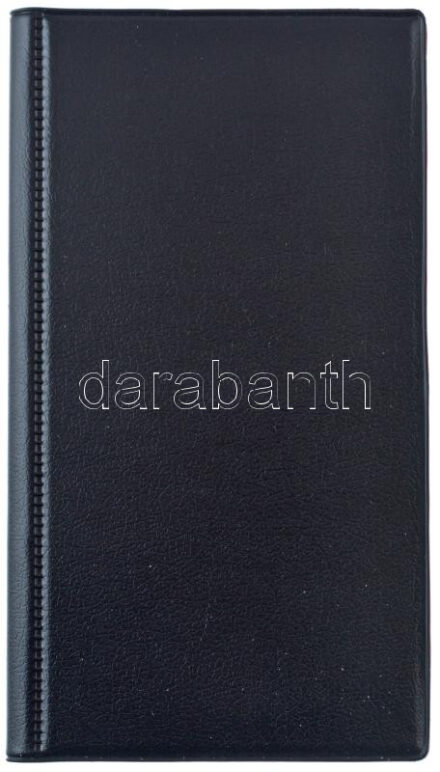 Kisalakú műbőr éremtartó album 112db férőhellyel, kisebb méretű érmék számára, új állapotban