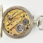 Fém tokos kézi felhúzós zsebóra hibátlan számlappal, d: 44 mm - Image 4