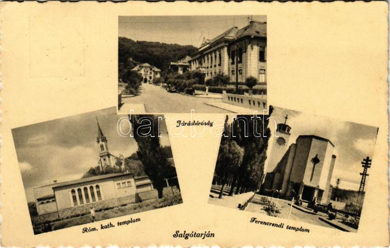 1940 Salgótarján, Járásbíróság, Római katolikus templom, Ferenc-rendi templom (EK)