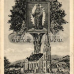 1905 Budapest II. Máriaremete, Kegytemplom a kegyképpel (fl)