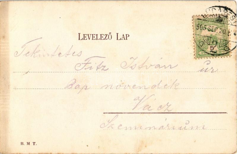 1905 Budapest II. Máriaremete, Kegytemplom a kegyképpel (fl) - Image 2