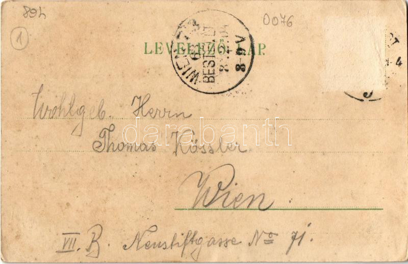1904 Budapest I. Mátyás templom. Erdélyi cs. és kir. udvari fényképész felvételei után. litho (Rb) - Image 2