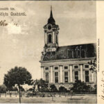 1904 Békéscsaba, Kossuth tér, templom. Corvina könyvkereskedés kiadása (felületi sérülés / surface damage)