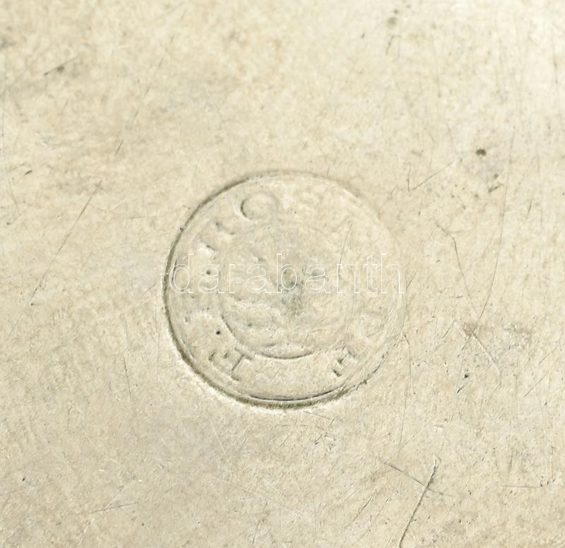 Roskopf fém tokos vasutas zsebóra. számlapon kis sérüléssel működő, jó állapotban d: 51 mm - Image 2