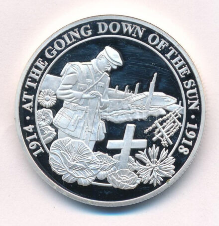 Gibraltár 2018. 1/2C Cu-Ni 'Az I. világháború befejeződésének 100. évfordulója' T:2 patina, karc Gibraltar 2018. 1/2 Crown Cu-Ni '100th Anniversary of the end of World War I' C:XF patina, scratch