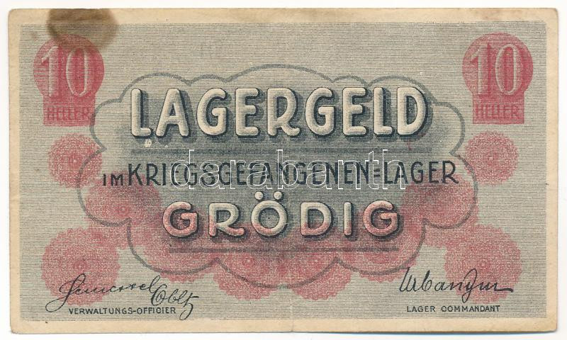Ausztria / Grödig / hadifogolytábor DN 10h T:III beszakadás, fo. Austria / Grödig / POW camp ND 10 Heller C:F tear, spotted - Image 2