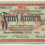 Nagymegyer / hadifogolytábor 1916. július 1. 5K arab sorozat- és sorszámmal és 'MS' jelzéssel T:I- Adamo HHN-1.6.1 - Image 2