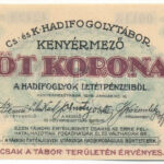 Kenyérmező / Hadifogolytábor 1916. január 15. 5K arab sorozat- és sorszámmal T:I-,II fo. Adamo HHK-1.8