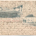 1904 Nagysink, Gross-Schenk, Cincul Mare, Cincu; Evangélikus templom és iskola, Fő tér / church and school, main square (EK)