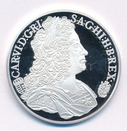 DN 'Magyar tallérok utánveretben - III. Károly tallérja 1733' Ag emlékérem tanúsítvánnyal (20g/0.999/38,6mm) T:1 (PP) ujjlenyomat, kis karc