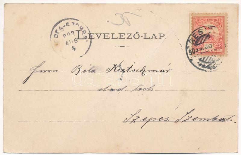1903 Resica, Resita; vasgyár. Ifj. Neff Károly kiadása / iron works, factory (fa) - Image 2