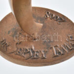 Kutas László: Ellenőrzésért nagydíj bronz szobor, névre szólóan. 33 cm - Image 2