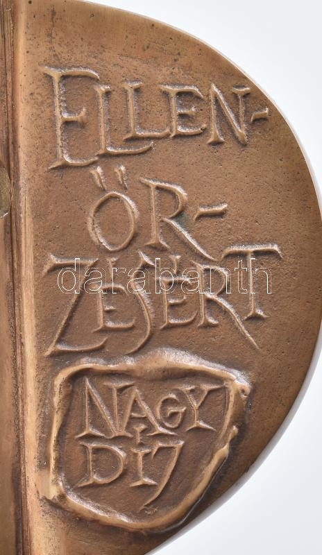 Kutas László: Ellenőrzésért nagydíj bronz szobor, névre szólóan. 33 cm - Image 4