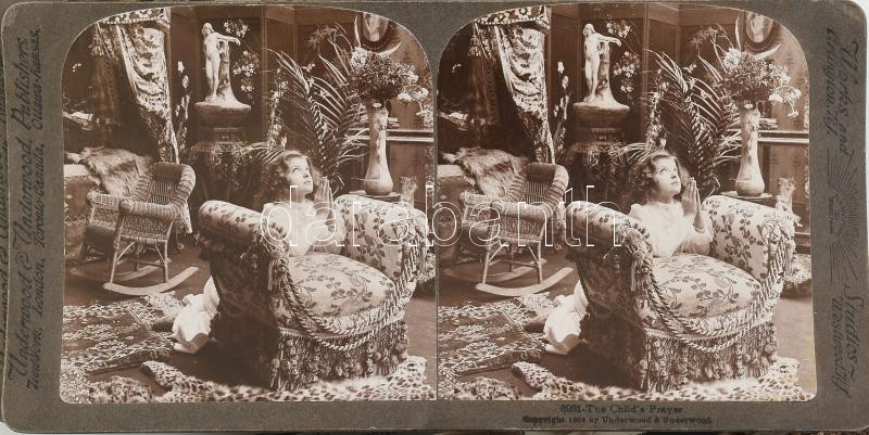 cca 1900 17 db vegyes sztereófotó vegyes témákban, 9×17,5 cm - Image 2