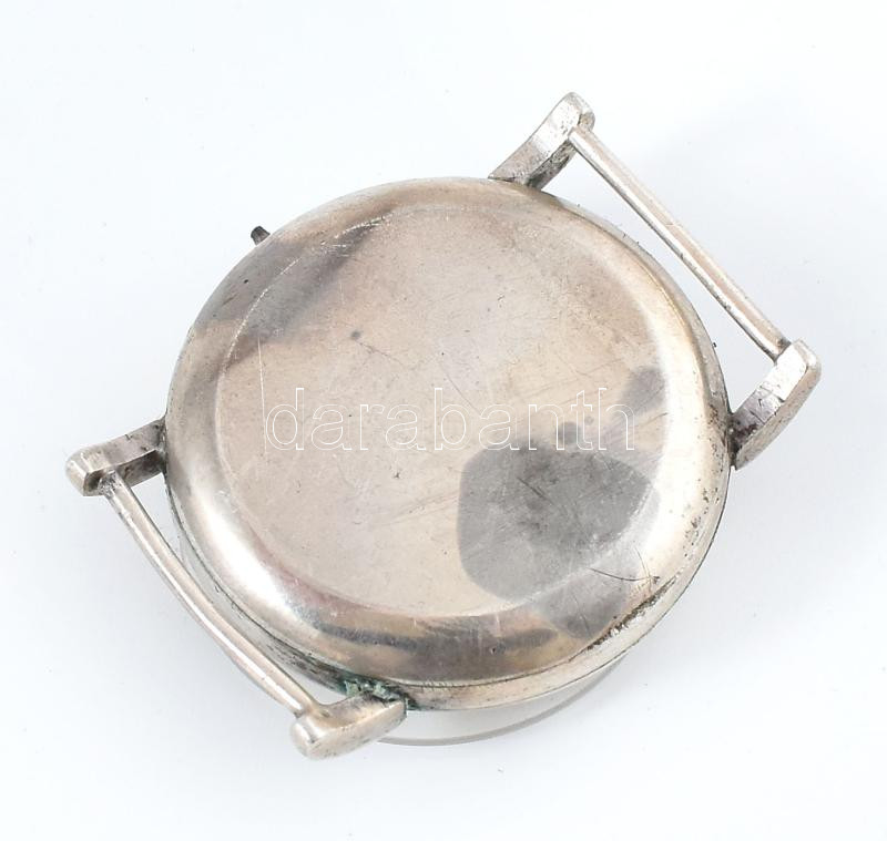 Ezüst (Ag) zsebórából készült karóra.szép számlappal, működik d: 30 mm Üveg lejár - Image 2