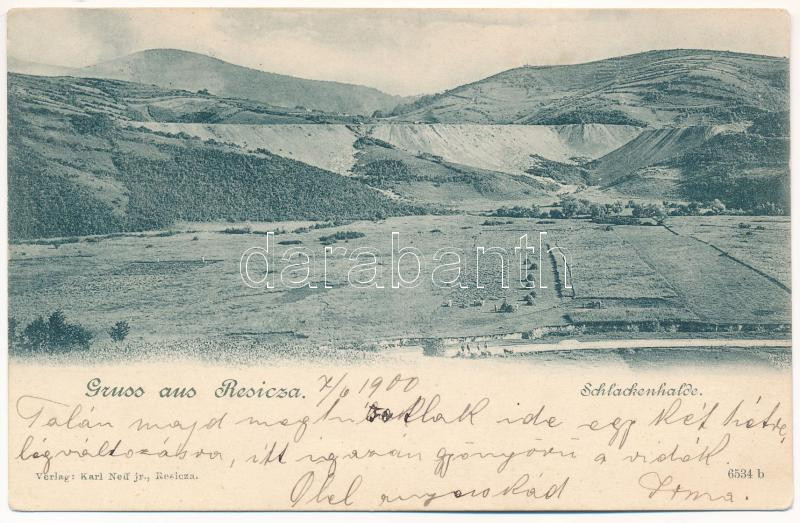 1900 Resica, Resita; Schlackenhalde. Karl Neff jr.