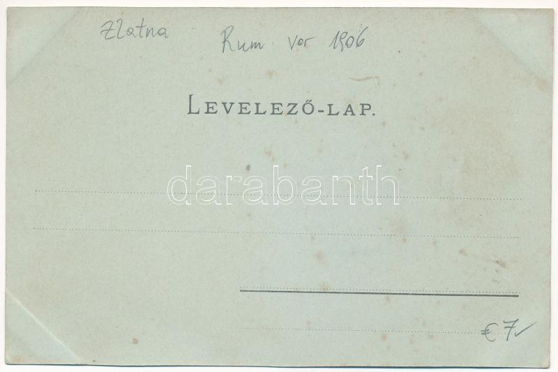 Zalatna, Zlatna; este. W. Folberth kiadása / night (fl) - Image 2