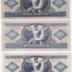 1969 20Ft + 1975. 20Ft + 1980. 20Ft T:II-III közte szép papír - Image 2