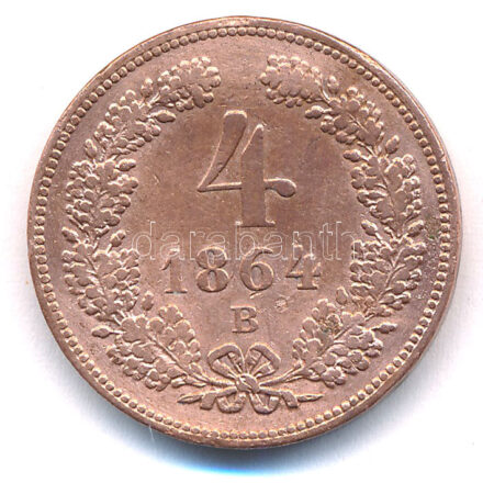 1864B 4kr Cu T:2,2- ph.