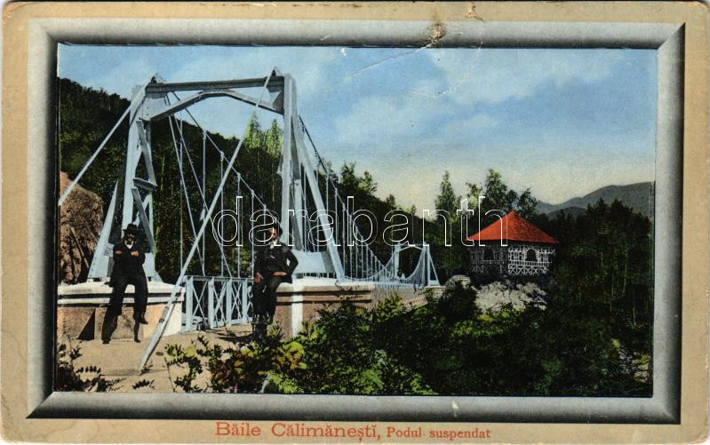 Calimanesti, Baile Calimanesti; Podul suspendat / suspension bridge (tear)