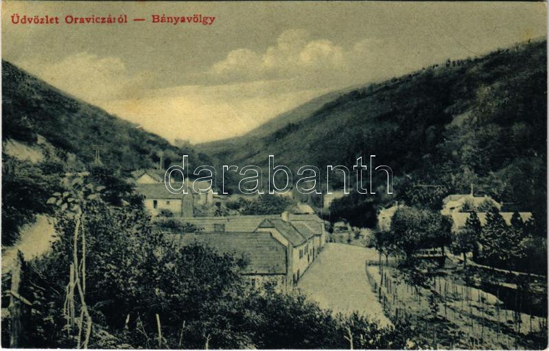 1909 Oravica, Oravita; Bányavölgy. W.L. 1212. / valley