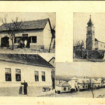 Biharvajda, Vaida; templom, üzlet, Fő utca / church, shop, main street (12,1 x 7,5 cm) (EK)