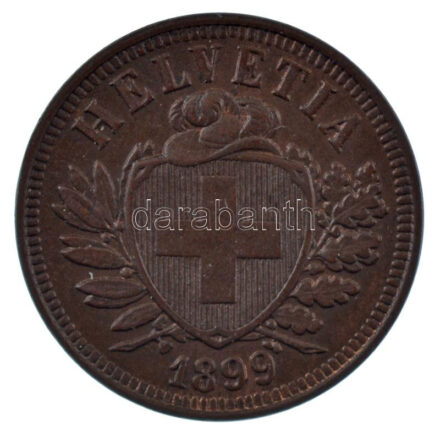 Svájc 1899B 2r bronz T:1- Switzerland 1899B 2 Rappen bronze C:AU Krause KM#4.2
