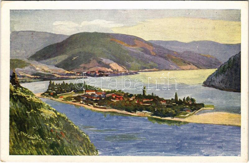 Ada Kaleh, Török sziget Orsova alatt. MFTR Művészlevelezőlap 6314-10. / Turkish island