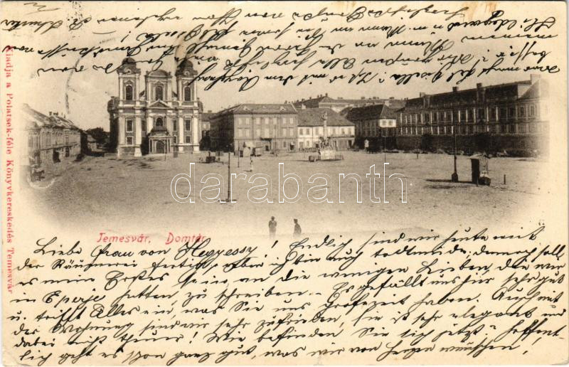 1902 Temesvár, Timisoara; Dóm tér / square (EK)