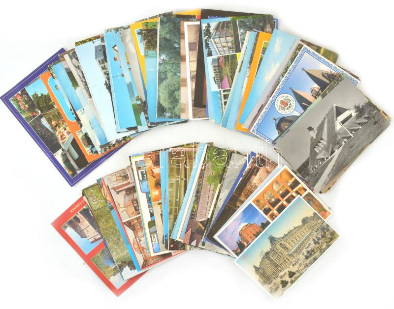 Kb. 100 db MODERN magyar város képeslap / Cca. 100 modern Hungarian town-view postcards