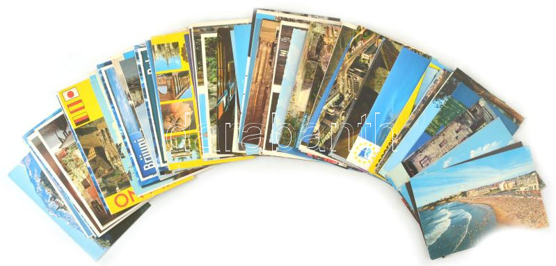 Kb. 100 db MODERN külföldi város képeslap / Cca. 100 modern town-view postcards from all over the world