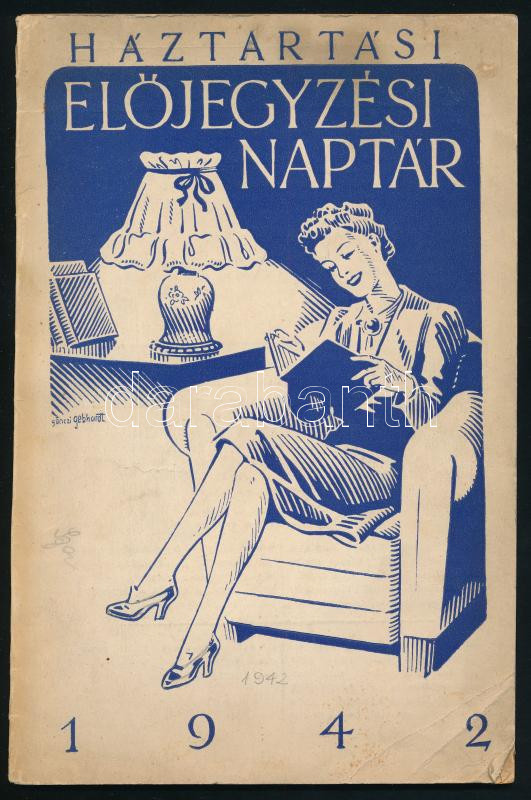 1942 Háztartási előjegyzési naptár, 64p