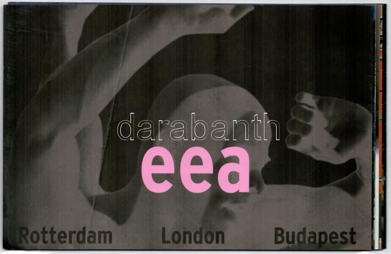 EEA - Rotterdam, London, Budapest, épületeket bemutató leporelló, törésnyommal