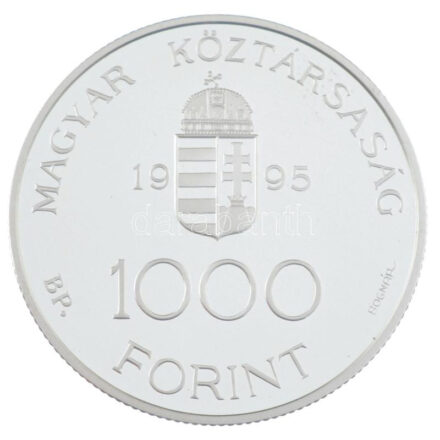 1995. 1000Ft Ag 'Integráció az EU-ba - ECU' kapszulában T:PP fo. Adamo EM145