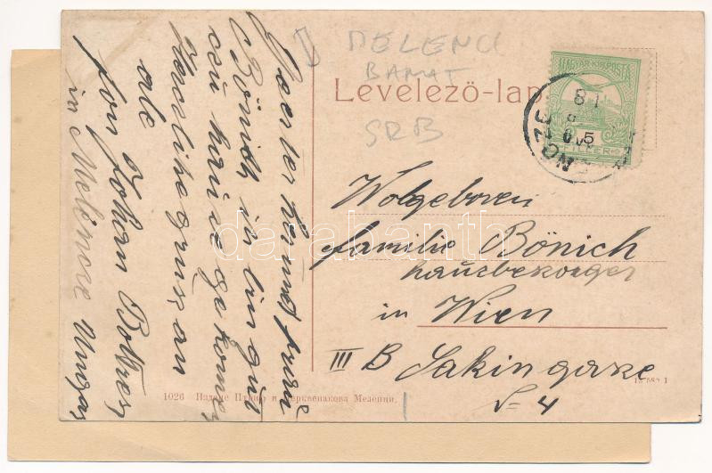 1909 Melence, Melenze, Melenci; Fő utca, üzlet / Hauptgasse / main street, shop (b) - Image 2
