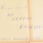 1961 Fehér éjszakák, filmplakát, Bp., Athenaeum-ny., hajtott, lapszéli sérülésekkel, 82x56 cm - Image 2