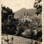 Felsőbánya, Baia Sprie; látkép, templom / general view, church. photo (ragasztónyom / glue marks)